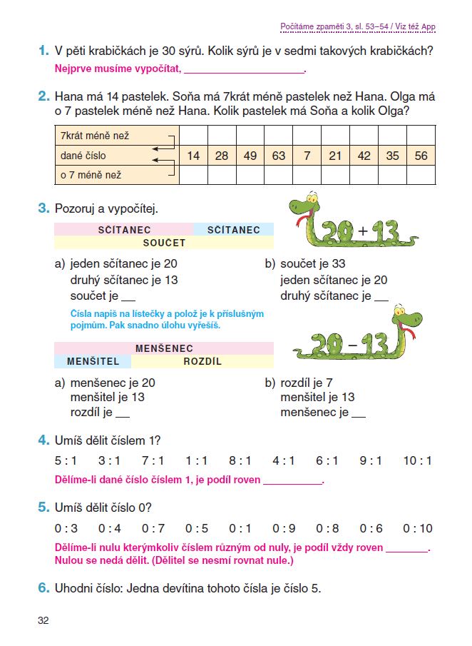 MATEMATIKA pro 3. ročník, 1. díl