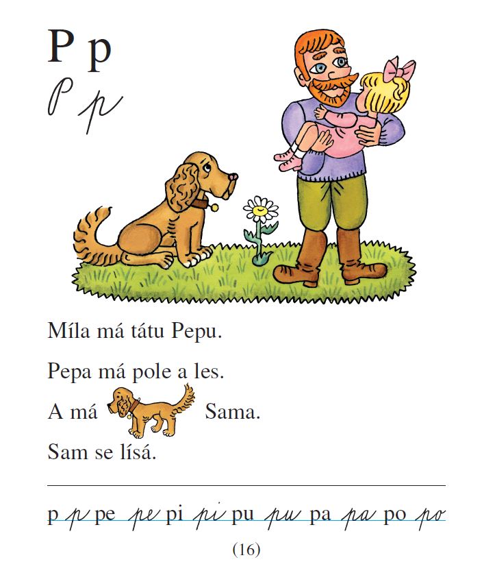 Slabikář - písmeno P